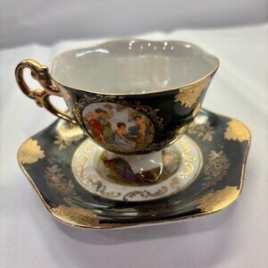 Stafford 1950's Vintage Bone China Tea Cup & Saucer